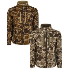 Drake Waterfowl Men's LST Silencer Full Zip Jacket Old School Camo picture