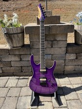 Leo Jaymz Monsoon Electric Guitar Purple picture