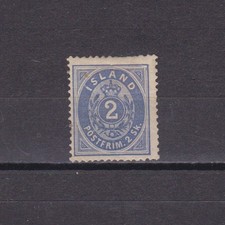 ICELAND 1873, Scott #1, CV $1300, MH picture