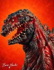 BORIS HOWLER Shin Godzilla 2016 8.5X11 art print signed kaiju godzilla picture