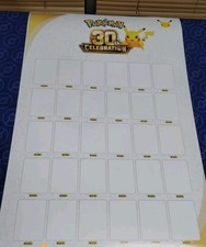 Pokemon 30th Anniversary Celebration Card Display Poster 20x30 For 30 Pikachu picture