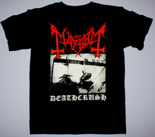 Vtg Mayhem Band Deathcrush Cotton Black All Size Unisex Shirt JJ80 picture