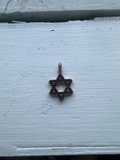 David Yurman Sterling Silver Deco Star of David Pendant with Pavé Black Diamonds picture