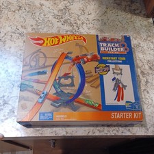 2015  Hot Wheels Track Builder Starter Kit Playset DGD29 KM used all there picture