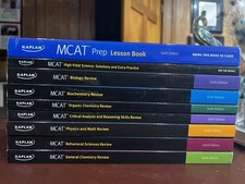 Kaplan MCAT Prep Lesson Book and Eight Study Books- 6th Edition Entire Set picture