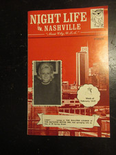 Night Life in Nashville Music City Vintage 1971 Booklet Magazine Free USA Ship picture