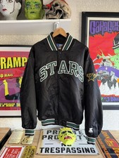 Rare Vintage NHL Dallas Stars Starter Bomber Jacket Satin Large picture
