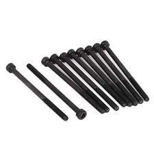 10pack M3x50mm 12.9 Alloy Steel Hex Socket Screws Partially Threaded Bolt Black picture