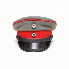WW1 German Imperial Prussian Crusher Cap Officer Peaked Hat Kaiser Uniform Repro picture