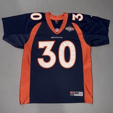 AUTHENTIC Nike Terrell Davis Denver Broncos Super Bowl 32 Jersey Size 44 Large picture