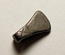 Rare Genuine Ancient CELTIC GREEK Silver PENDANT AXE AMULET artifact decorated picture