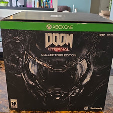 Bethesda DOOM Eternal Collector's Edition Helmet Faceplate/Decal Box Xbox One picture