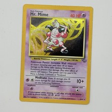 Pokemon TCG Mr. Mime 06/64 Jungle Holo Rare Wizards Of The Coast picture