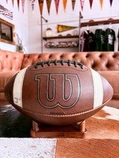 Wilson GST Game-Used Leather Football- NFHS/NCAA Full Size- Made in USA picture