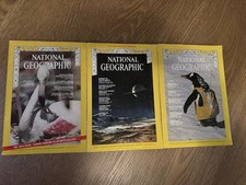 Lot Of 3 Vintage 1970s National Geographic Magazines - Feb&Aug 1970, Nov 1971 picture
