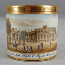 Late 19th Century KPM Berlin Hand Painted Monbijou Palace Coffee Cup  picture