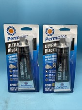 2 Pack Permatex 82180 Ultra Black Max Oil Resistance RTV Silicone Gasket Maker picture