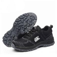 Men black Safety Work Shoes Steel Toe Boots Outdoor Sneakers  picture