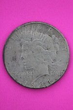 1934 D Liberty Peace Silver Dollar Scarce Semi Key Date Coin Denver Mint 15 picture
