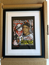 Topps Project 2020 Willie Mays by King Saladeen Signed #94/99 Framed Print picture