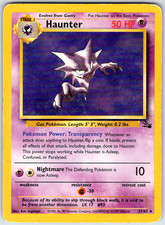 Haunter (21) 21/62 Fossil Rare Unlimited 1999 HP picture