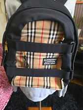 Pre Owned Burberry Medium Vintage Panel Nevis Backpack picture