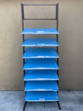 7 Tier Retail Hardware Display Rack Stand Aluminum Wire 84” Display Organizer picture