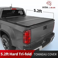 5.2FT Hard Tonneau Cover Tri-Fold For 2015-2026 Chevy Colorado GMC Canyon Truck picture