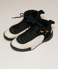 Nike Jordan Jumpman Pro sneakers Black White Metallic Gold colorway Size 9 picture