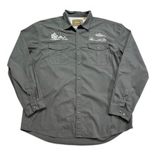 Howler Bros Shirt Mens XL Gaucho Snapshirt Desert Paranormal UFO Western Rare picture