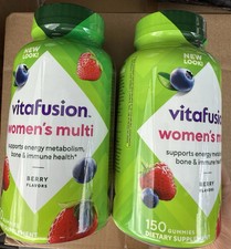 2 Vitafusion Women’s Multi Gummy Vitamins 150 Count Each Berry Exp 12/26 picture