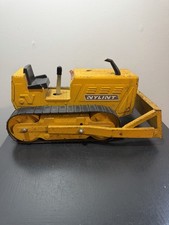 Vintage NYLINT Pressed Steel Metal Bulldozer Construction Vehicle Toy picture