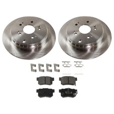 2pcs Brake Disc 4pcs Brake Pad Kit Rear Side Plain Cast Iron Ceramic 16592565 picture