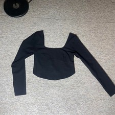 Abercrombie-fitch Women's Black Crop-top picture