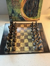 Complete Lord of The Rings Chess Set Game Fellowship Parker Bros LOTR IOB picture