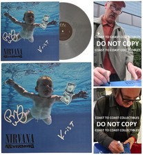 Krist Novoselic Signed Nirvana Nevermind Album COA Proof Autographed Vinyl Vig picture