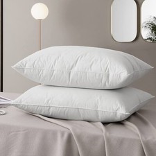 1/2/4Pack Luxury Goose Down Pillow Queen Size Feather Pillow Insert Soft Support picture
