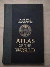 National Geographic Atlas of the World Hardcover Vintage Maps Reference 1981 picture