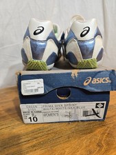 ASICS Prima Diva Sprint Track Shoes Womens Size 10 Blue/White picture