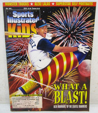 VINTAGE JULY 1997 SPORTS ILLUSTRATED FOR KIDS MAGAZINE ALEX RODRIGUEZ W/ CARDS picture