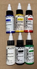 Golden High Flow Artist Acrylics Intro Set of 6 Colors 30ml Art Paint Bottles picture