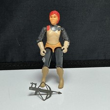 Vintage 1983 GI Joe Scarlett Swivel Arm 100% Complete W. Crossbow picture