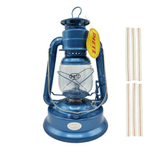 Light of Mine - Dietz #01 Little Wizard Blue Oil Lantern with Replacement Wick picture