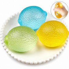 3 Pack Lemon Squishy Toys Slow Rising Stress Relief Scented Sensory Fidget Toy picture