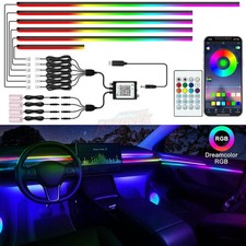 Ambient Interior Car LED Strip Lights Acrylic Dynamic Neon Dreamcolor 10 in 1 picture