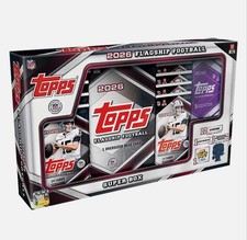 2026 TOPPS FLAGSHIP FOOTBALL SUPER BOX (147 Cards) NFL Brand New IN HAND QTY picture