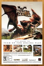 2004 Monster Hunter PS2 Playstation 2 Vintage Print Ad Official 13x19 Poster picture