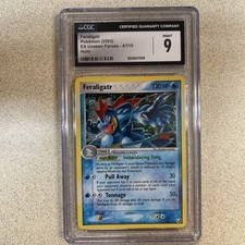 Feraligatr 4/115 EX 2005 Pokemon Unseen Forces Holo CGC 9 picture