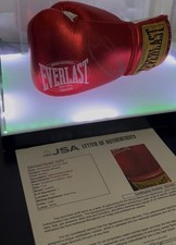 Framed Canelo Alvarez Signed Boxing Glove JSA certified (8x10 picture included) picture