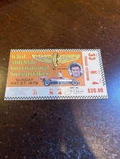 May 27, 1979 Indy 500 Ticket — Rick Mears First WIN picture